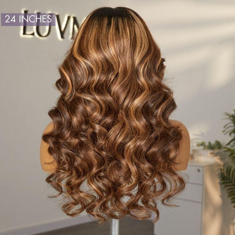 Loose Body Wave Wig – Blonde Highlights & 13x6 HD Lace