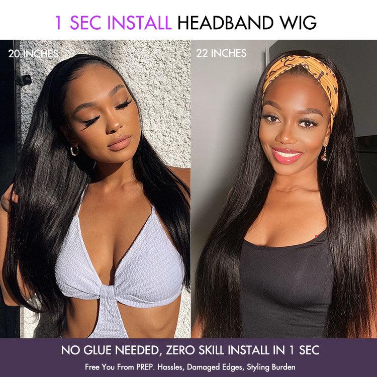 Headband Wig – Silky Straight & Beginner Friendly