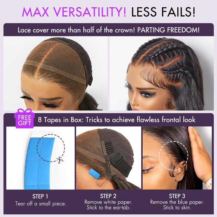 PreMax 2.0 Wigs | Nature Max Deep Wave Ear-to-ear Glueless 13x6 Frontal HD Lace Long Curly Wig