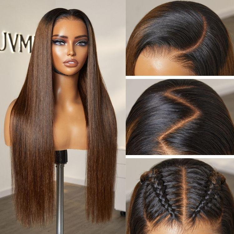 Luvme Hair PartingMax Glueless Wig Silky Straight 7x6 Closure HD Lace Pre Plucked & Bleached Breathable Cap - US Only