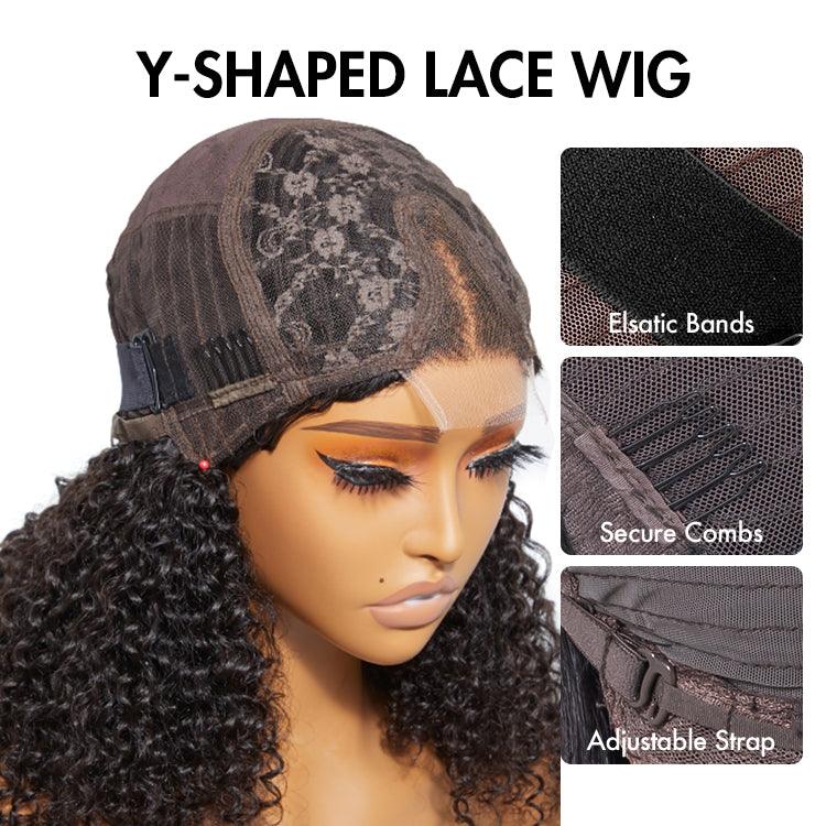 Jerry Curly Wig – Curtain Bangs & HD Lac