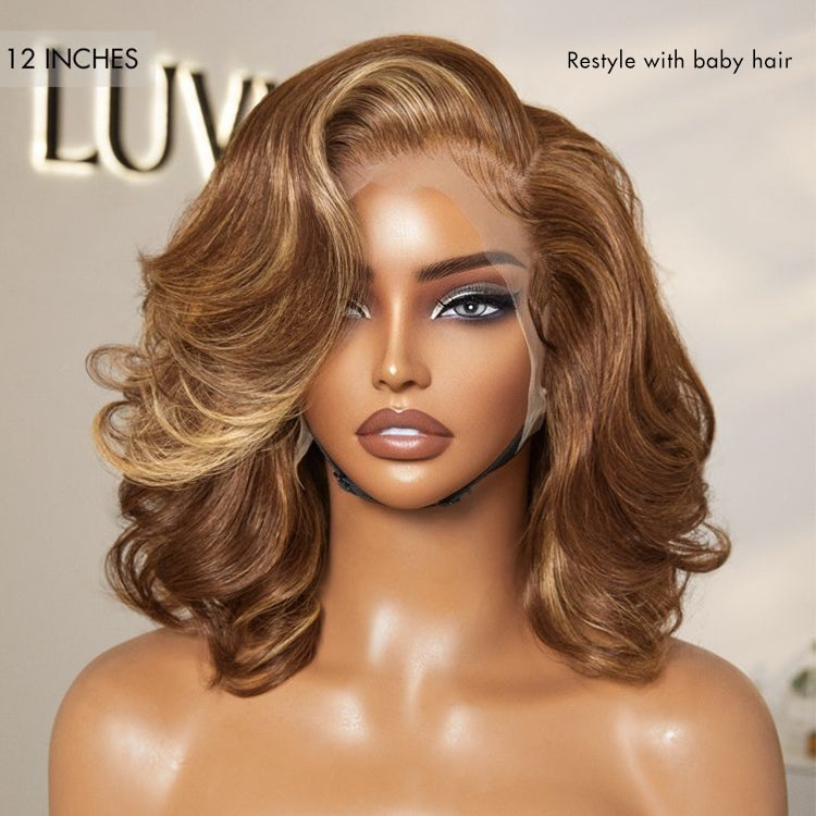 Body Wave Wig – Honey Brown Highlights & 13x4 Lace