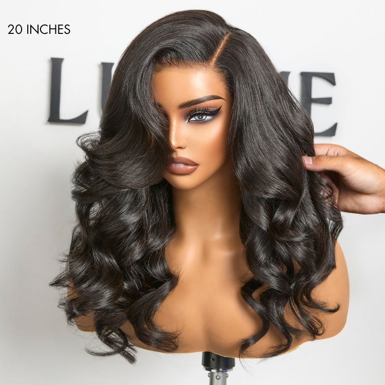 PreMax Wigs | Luxury HD Full Lace Flexi-Fit Invisi Drawstring Cap Loose Body Wave Human Hair Wig