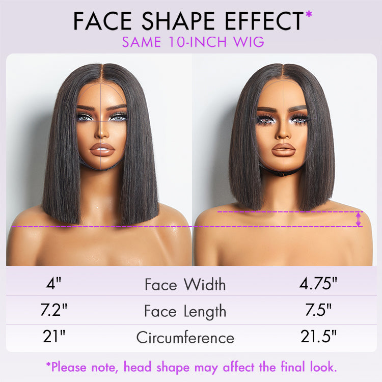 Bob Wig – Silky Straight & 5x5 HD Lace