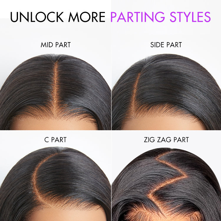 Wet and Wavy 5x5 Closure Pre-Cut Lace Water Wave Wig Glueless Side Part Human Hair Wig