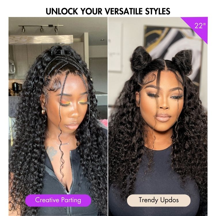 PreMax Wigs - Super Natural Hairline Deep Wave Ear-to-ear 13x6 Frontal HD Lace Long Curly Wig