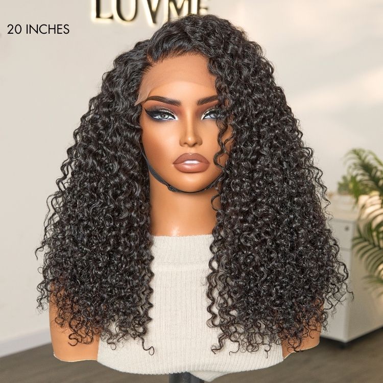 Wet and Wavy 5x5 Closure Pre-Cut Lace Water Wave Wig Glueless Side Part Human Hair Wig