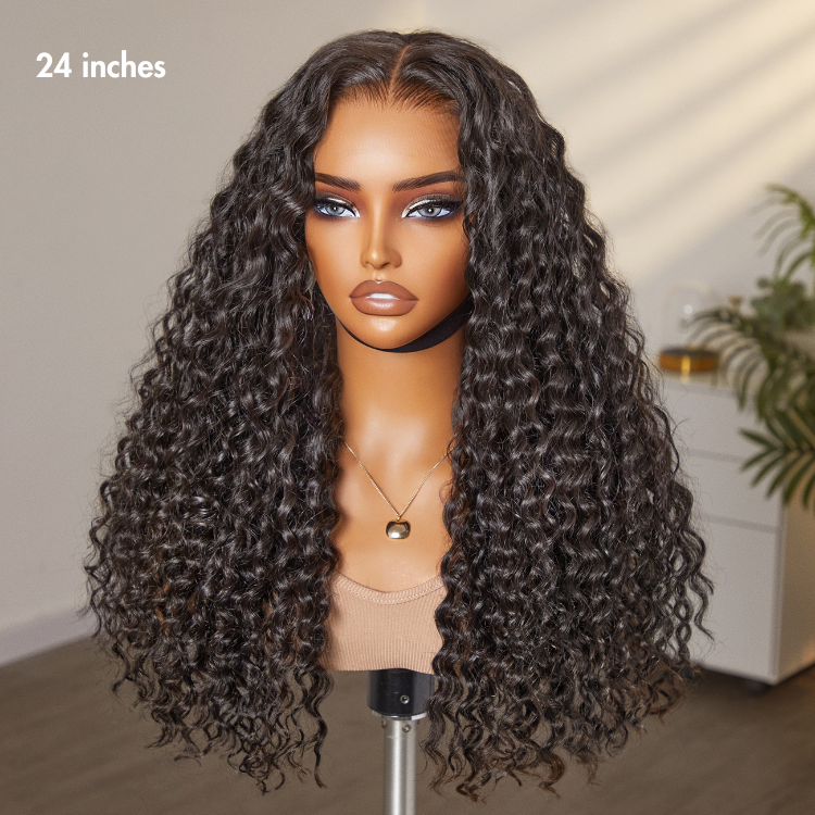 PreMax Wigs - Super Natural Hairline Deep Wave Ear-to-ear 13x6 Frontal HD Lace Long Curly Wig