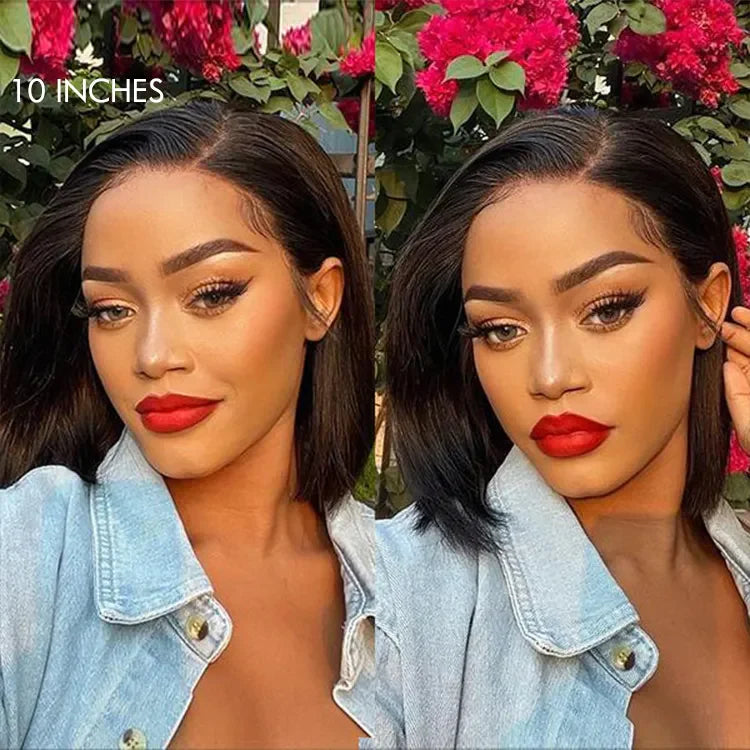 Bob Wig – Blonde Highlights / Natural Black & Glueless