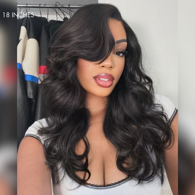 Luvme All-Day Comfort™ Wig 180% Density Layered Loose Body Wave Glueless 7x6 Closure HD Lace Human Hair Long Wig Pre-Cut Lace