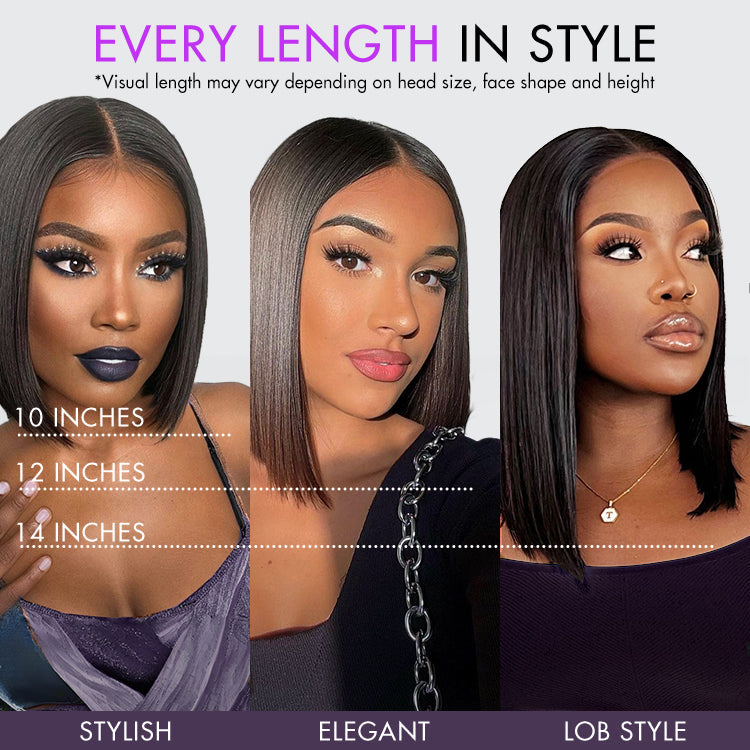 Luvme All-Day Comfort™ Wig Highlight Blunt Cut Bob Glueless Minimalist HD Lace Wig Pre-Cut Lace