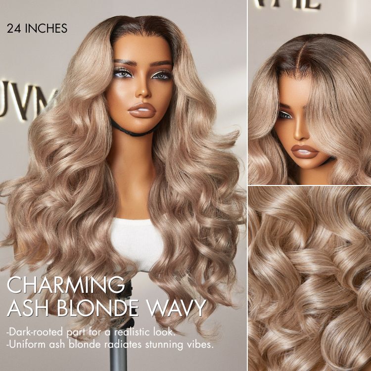 Ash Water Wave Wig – 13x4 Lace & Glueless