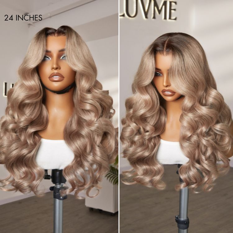 Ash Water Wave Wig – 13x4 Lace & Glueless