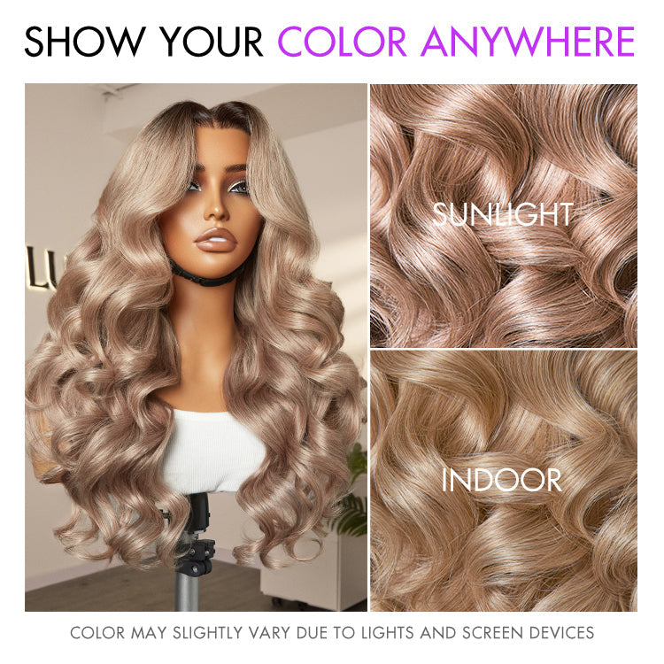 Ash Water Wave Wig – 13x4 Lace & Glueless