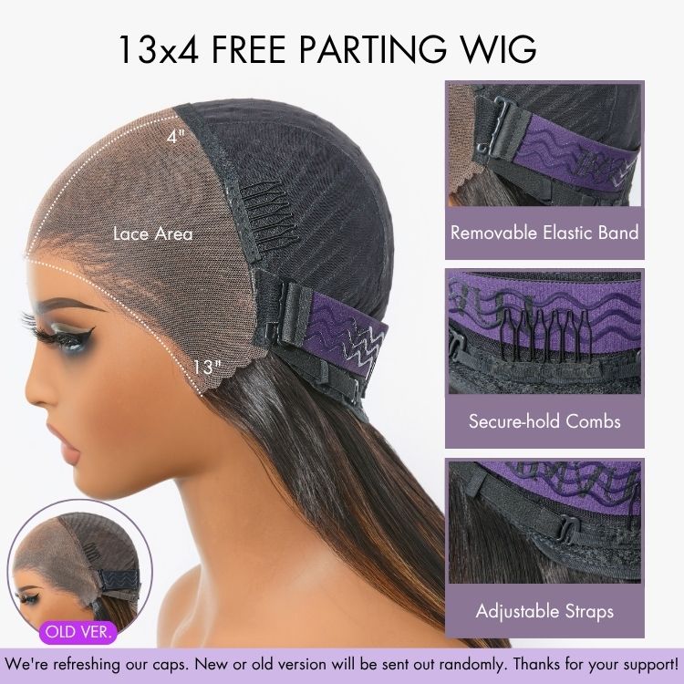 PreMax Wigs | Super Natural Hairline Silky Straight Glueless 13x4 Frontal Lace Wig Human Hair Pre-Cut Lace