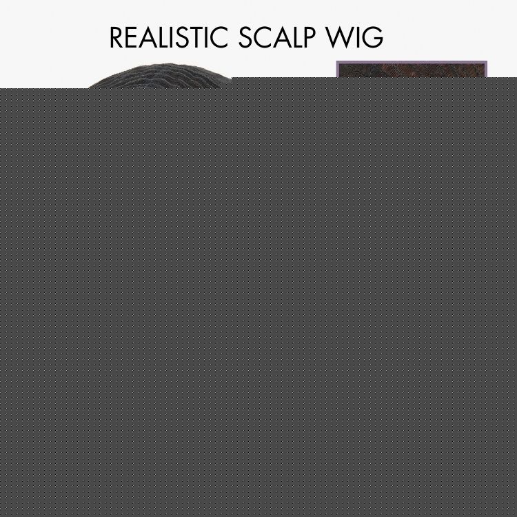 Beginner Friendly Ash Blonde Highlights Water Wave True Scalp Minimalist Lace Glueless Curly Wig with Bangs