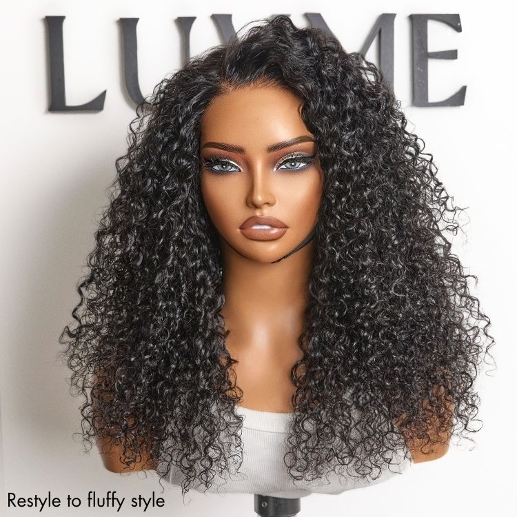 Water Wave Glueless 5x5 Closure Pre-Cut Lace Wet and Wavy Human Hair Wig Breathable Cap