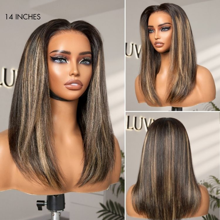 PreMax Wigs | Super Natural Hairline Silky Straight Glueless 13x4 Frontal Lace Wig Human Hair Pre-Cut Lace