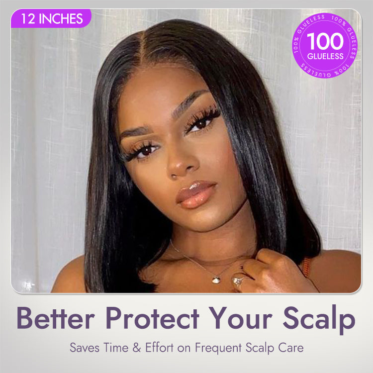 Bob Wig – Silky Straight & 5x5 HD Lace