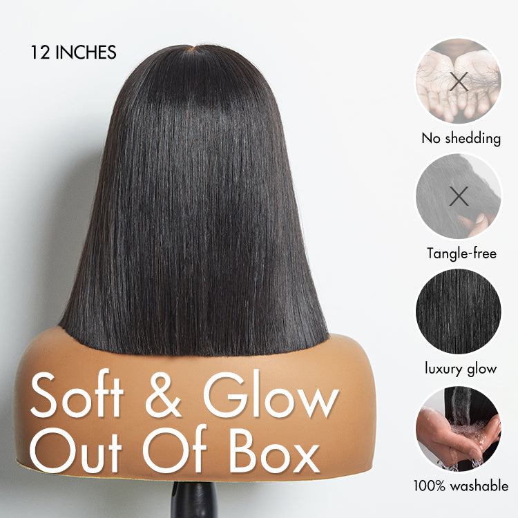 Bob Wig – Silky Straight & 5x5 HD Lace