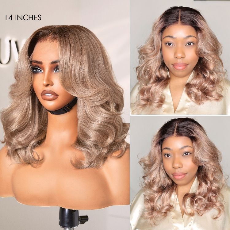 Ash Water Wave Wig – 13x4 Lace & Glueless