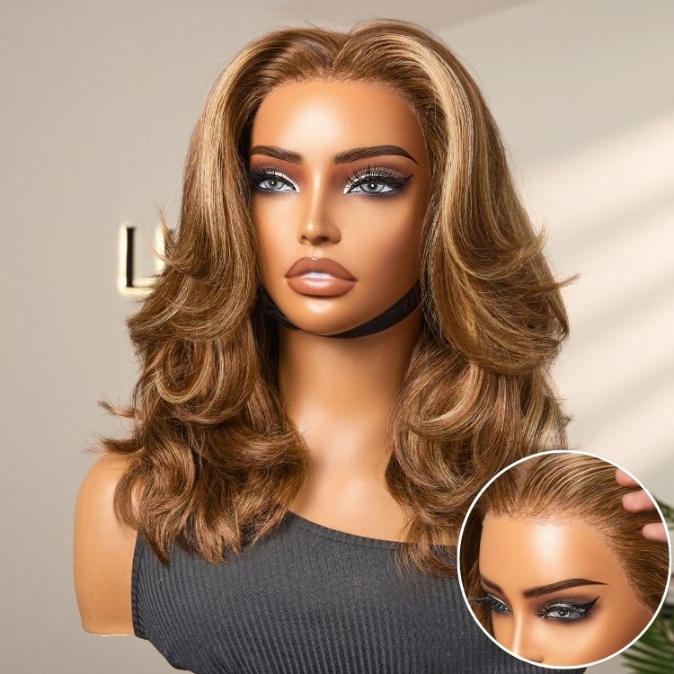 Body Wave Wig – Honey Brown Highlights & 13x4 Lace