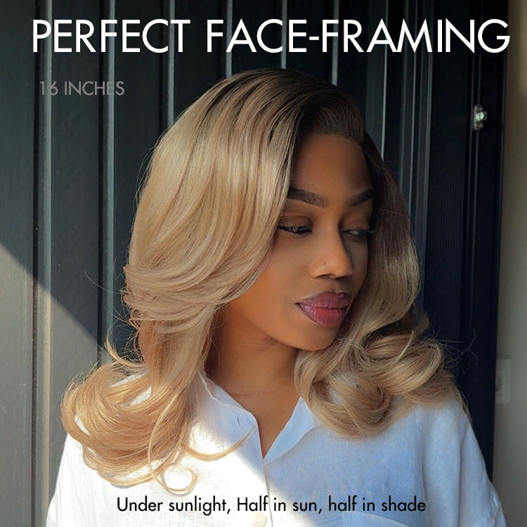 Effortlessly Chic Layered Haircut Wavy Glueless HD Minimalist Lace Short Wig