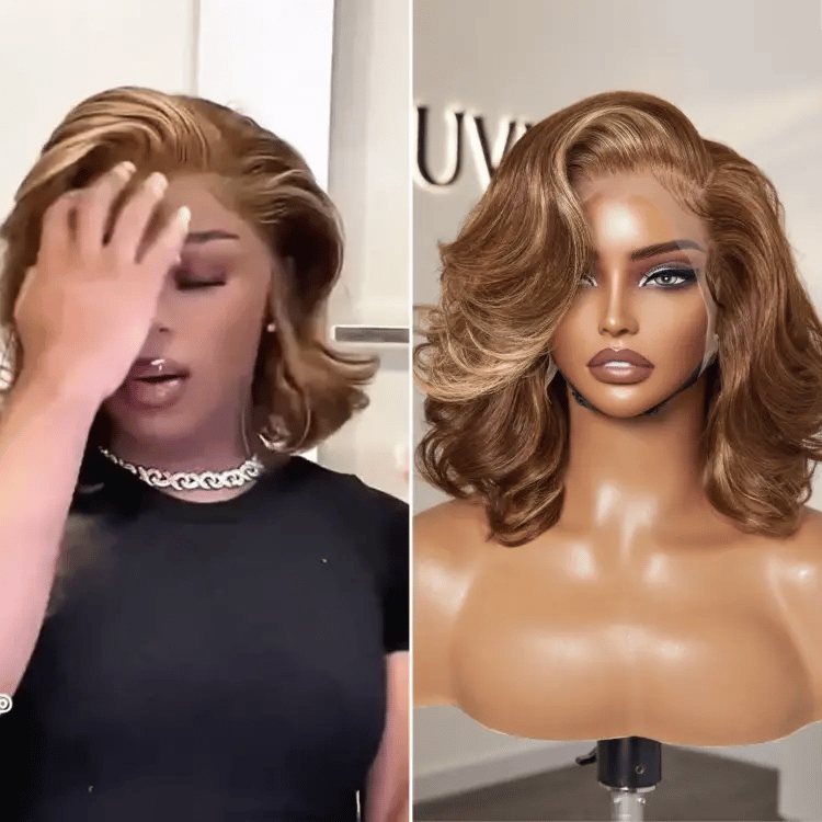 Body Wave Wig – Honey Brown Highlights & 13x4 Lace