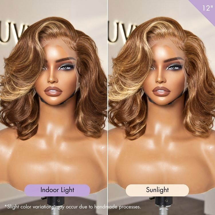 Body Wave Wig – Honey Brown Highlights & 13x4 Lace