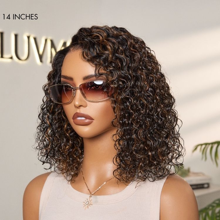 Wet and Wavy 5x5 Closure Pre-Cut Lace Water Wave Wig Glueless Side Part Human Hair Wig