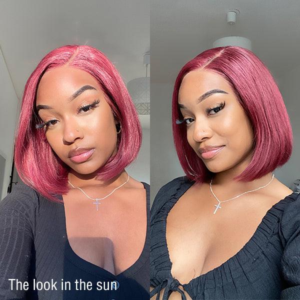 Bob Wig – Reddish Purple & Glueless