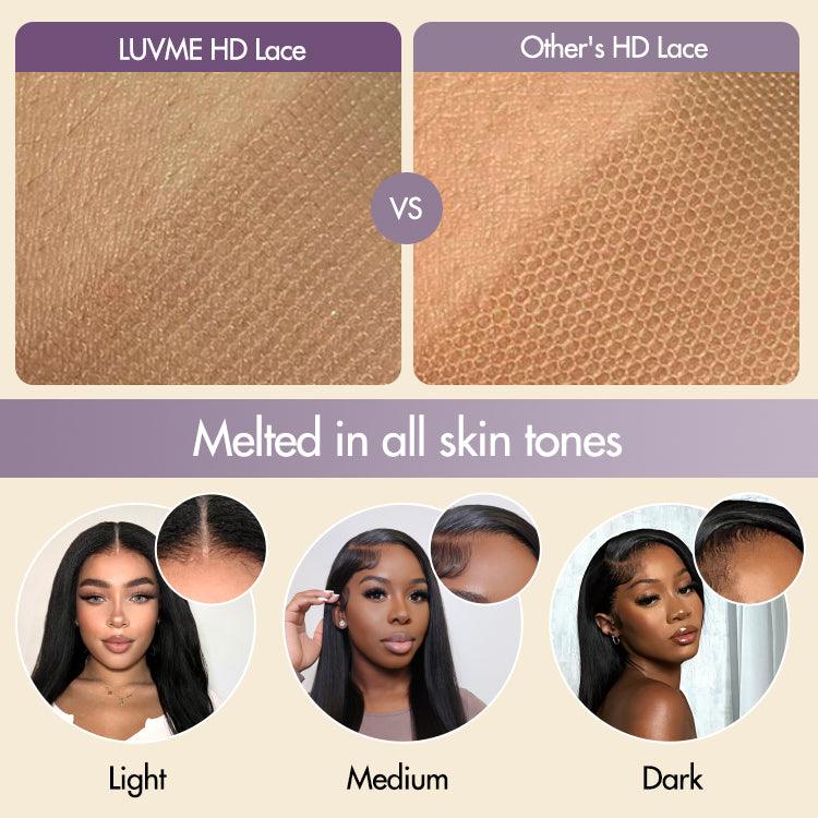 1 SEC INSTALL WIG | Honey Blonde Highlight / Natural Black Kinky Curly Glueless Minimalist HD Lace Classic Short Wig Pre-Cut Lace