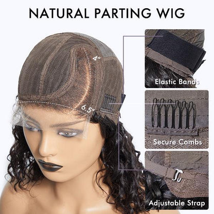 Ash Blonde Ombre Blunt Cut Bob Glueless Minimalist HD Lace Short Bob Wig Ready to Go Pre-Cut Lace