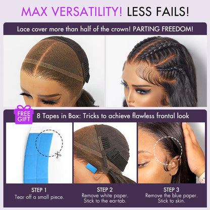 PreMax 2.0 Wigs | Nature Max Deep Wave Ear-to-ear Glueless 13x6 Frontal HD Lace Long Curly Wig