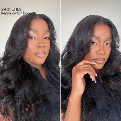 PreMax Wigs - 180% Density Super Natural Hairline Loose Body Wave Glueless 5x5 Closure HD Lace Wig Pre-Cut Lace | Large & Small Cap Size