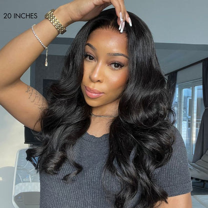 Beginner Friendly Glueless Loose Body Wave V Part Wig 100% Human Hair