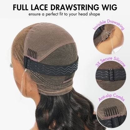 Natural Straight Wig – Pre-Styled & Glueless