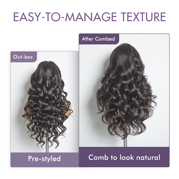 Luvme All-Day Comfort™ Wig 180% / 250% Density Glueless 7x6 Closure HD Lace Loose Body Wave Long Wig Pre-Cut Lace