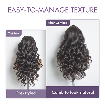 Luvme All-Day Comfort™ Wig 180% / 250% Density Glueless 7x6 Closure HD Lace Loose Body Wave Long Wig Pre-Cut Lace