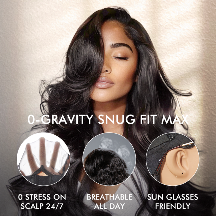 Luvme All-Day Comfort™ Wig 180% / 250% Density Glueless 7x6 Closure HD Lace Loose Body Wave Long Wig Pre-Cut Lace