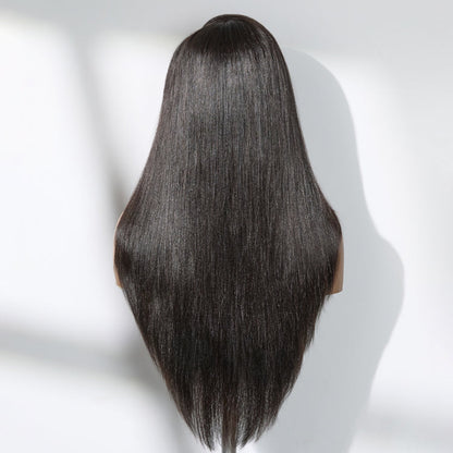 Luvme All-Day Comfort™ Wig 180% Density Layered Light Yaki Straight / Loose Body Wave Glueless 7x6 Closure HD Lace Human Hair Wig Pre-Cut Lace