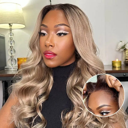 Ash Water Wave Wig – 13x4 Lace & Glueless