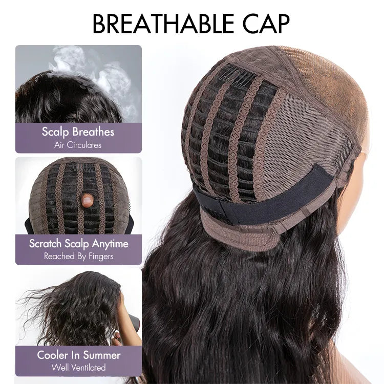 Ash Water Wave Wig – 13x4 Lace & Glueless