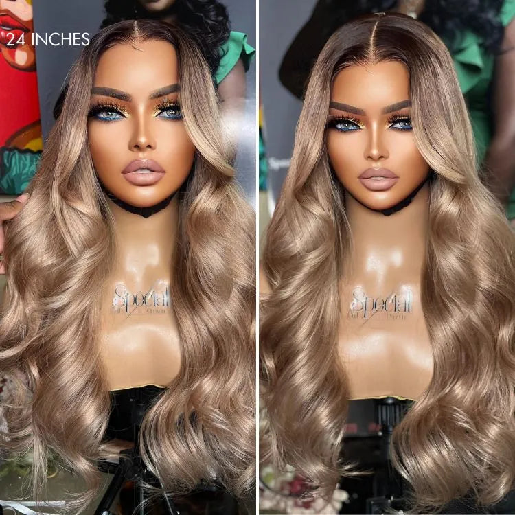 Ash Water Wave Wig – 13x4 Lace & Glueless