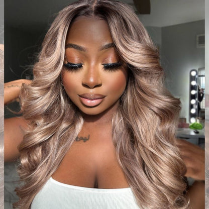 Ash Water Wave Wig – 13x4 Lace & Glueless