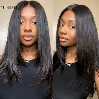 Layered Wig – Black with Highlights & 5x5 Lace
