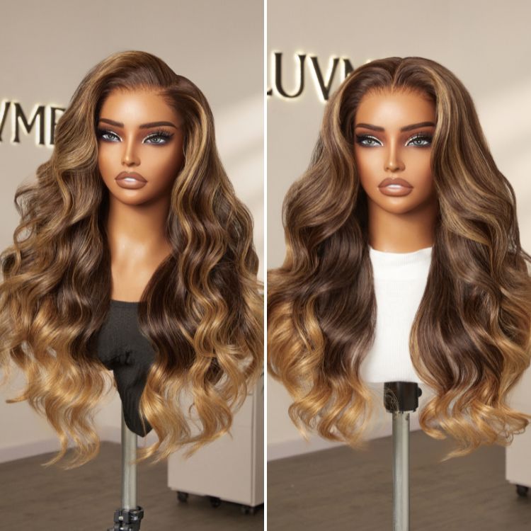 Luvme All-Day Comfort™ Wig 180% Density Sun-Kissed Blonde Ombre Highlight Loose Body Wave Glueless 7x6 Closure HD Lace Wig Pre-Cut Lace