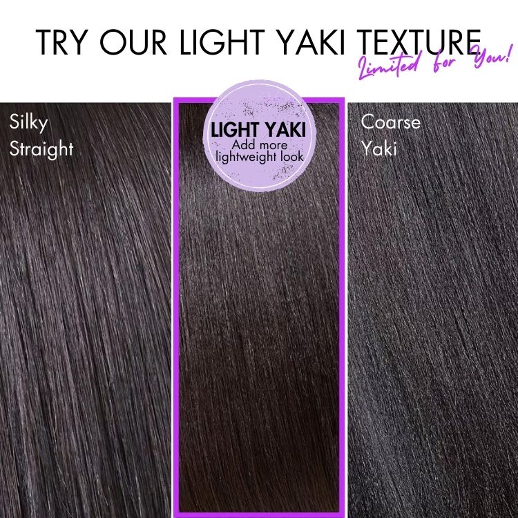 Luvme All-Day Comfort™ Wig 180% Density Layered Light Yaki Straight / Loose Body Wave Glueless 7x6 Closure HD Lace Human Hair Wig Pre-Cut Lace