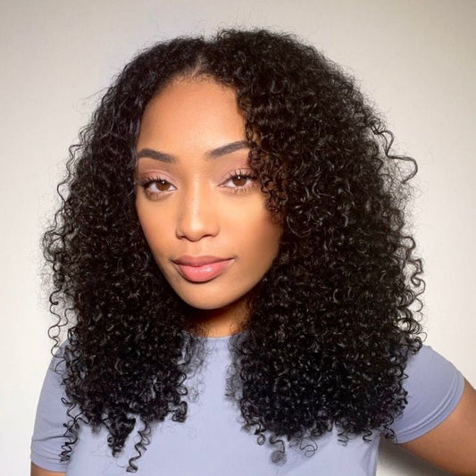Jerry Curly Wig – Curtain Bangs & HD Lac