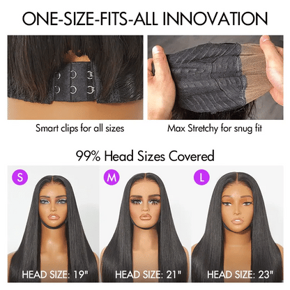 Luvme All-Day Comfort™ Wig 180% Density Bouncy Wand Curly 7x6 Closure HD Glueless Wig Pre-Cut Lace